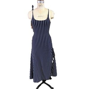 Solid & Striped blue striped coverup dress